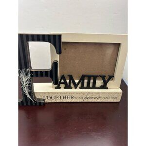 Family Photo Frame "Together Is Our Favorite Place To Be" Letter F Design Small